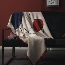 Abstract Serenity Cotton Throw, 120x160cm