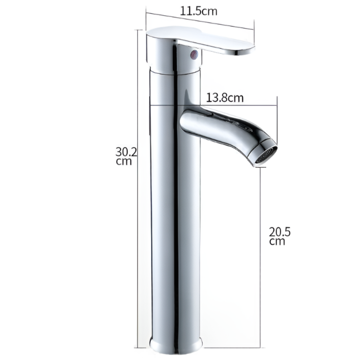 Elevated Copper Basin Mixer Faucet