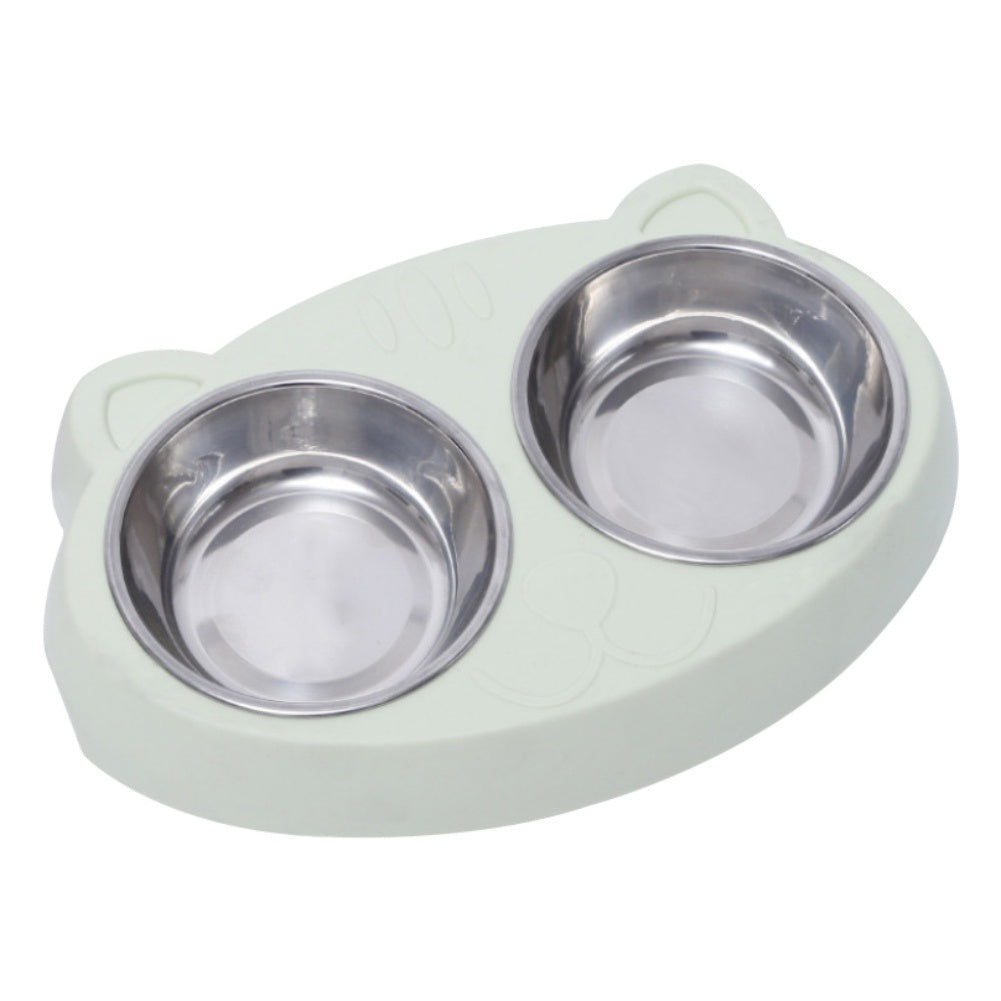 Double Stainless Steel Pet Bowl