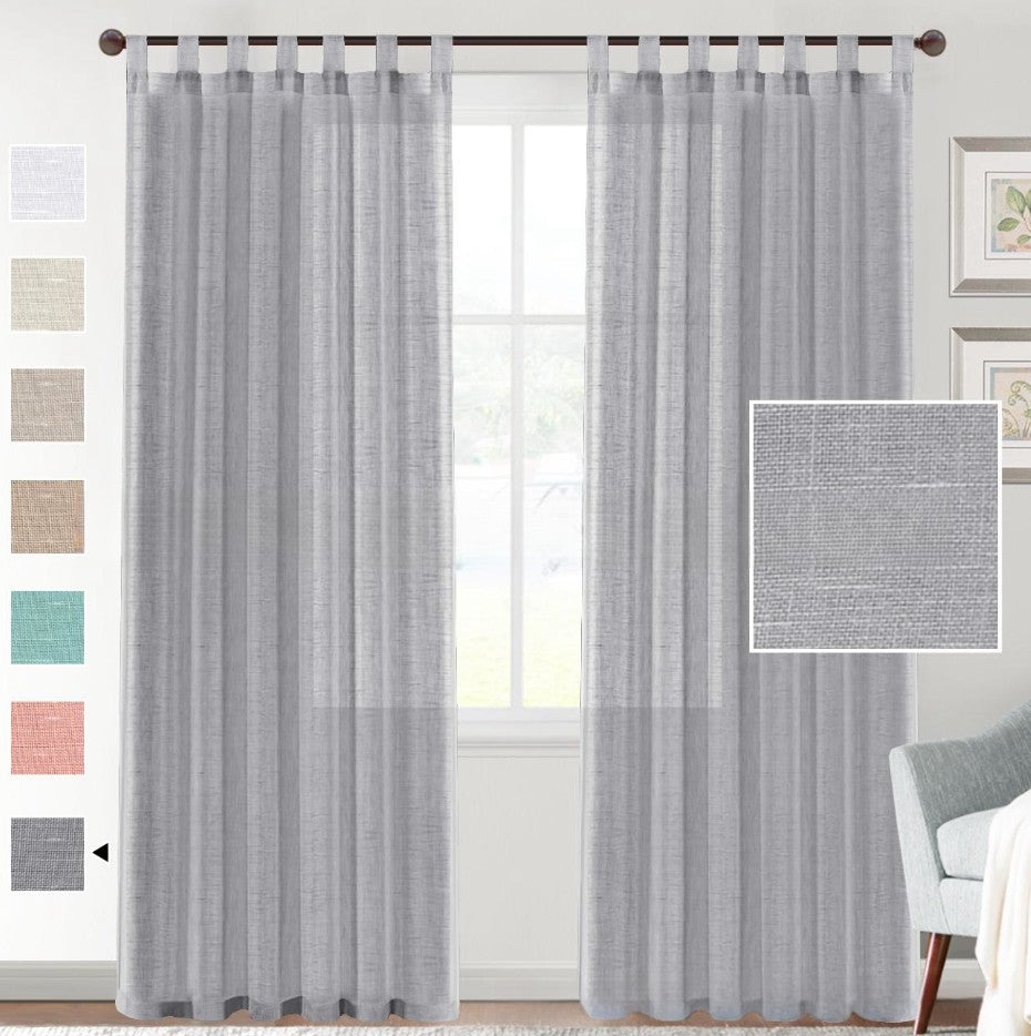 2-Pack Linen-blend Curtains