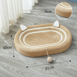 Cat Scratch Board Nest Handmade Oversized Sisal Thickened