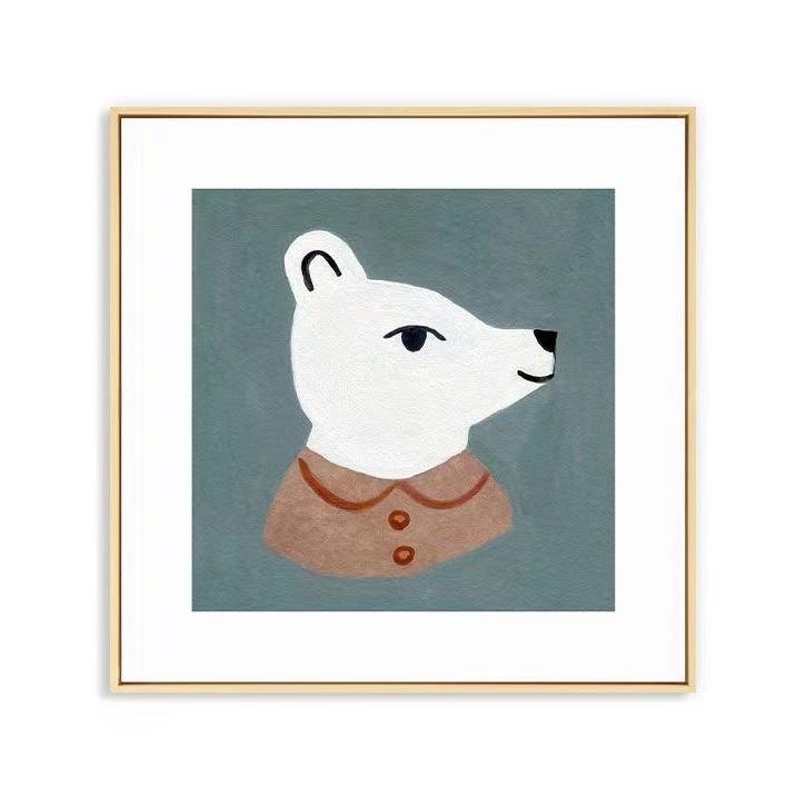 Thoughtful Bear Framed Poster