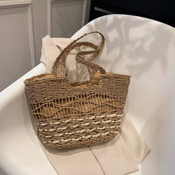 Riviera Waves Straw Tote