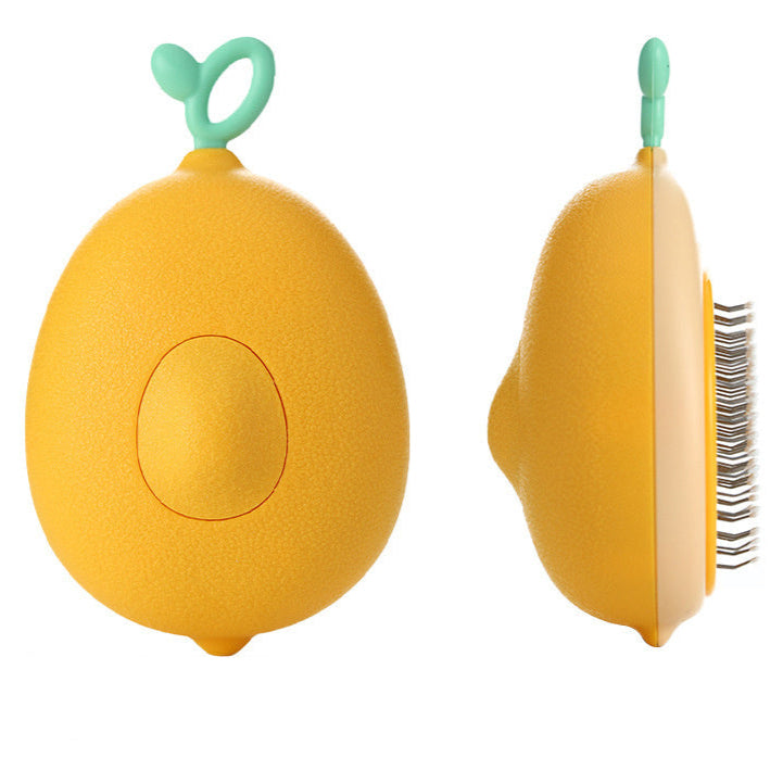 Pet Grooming Brush with One-Click Hair Removal