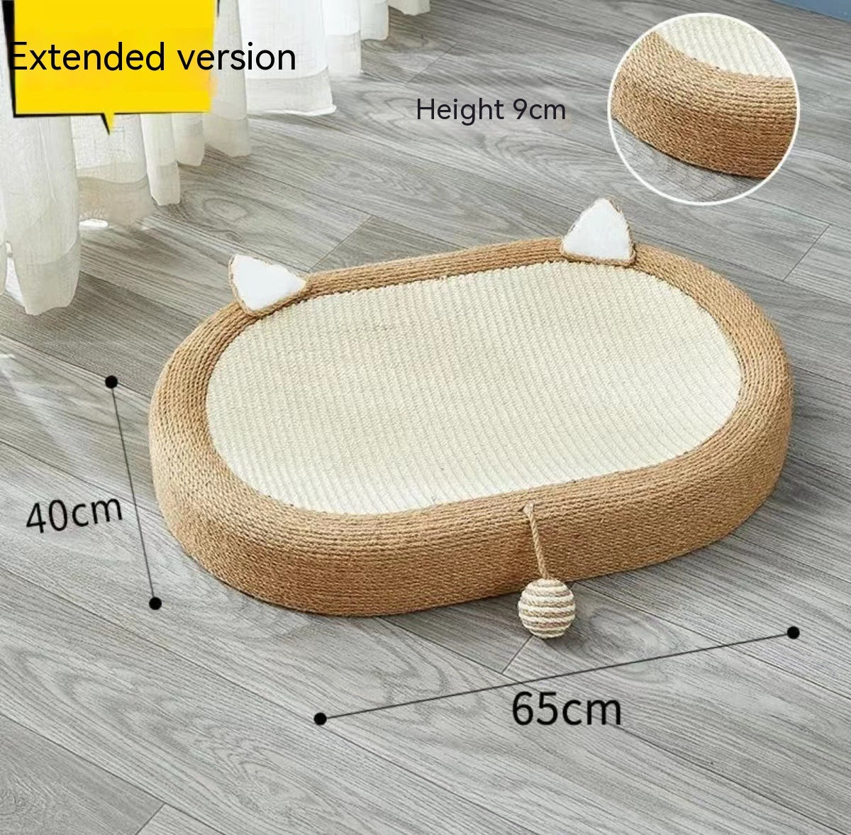 Cat Scratch Board Nest Handmade Oversized Sisal Thickened