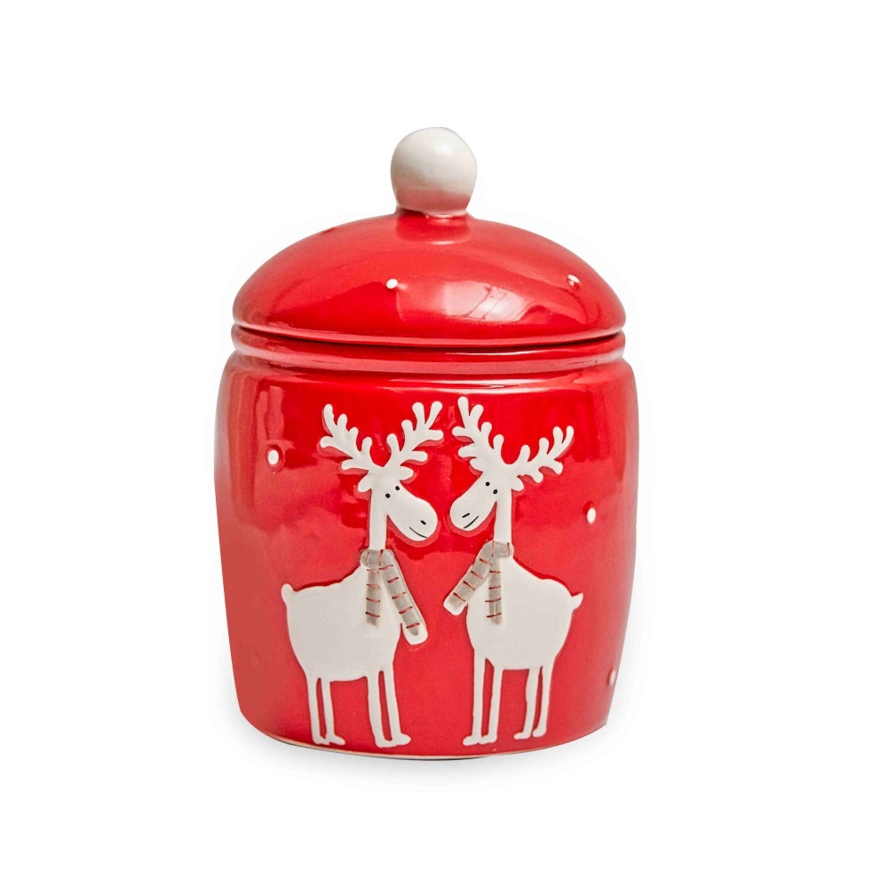 Festive Round Cookie Jar