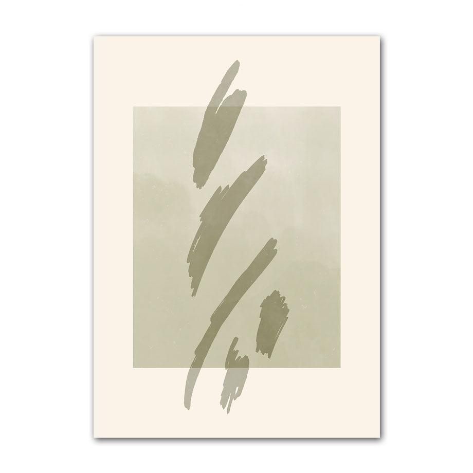 Abstract Brush Strokes Canvas Art