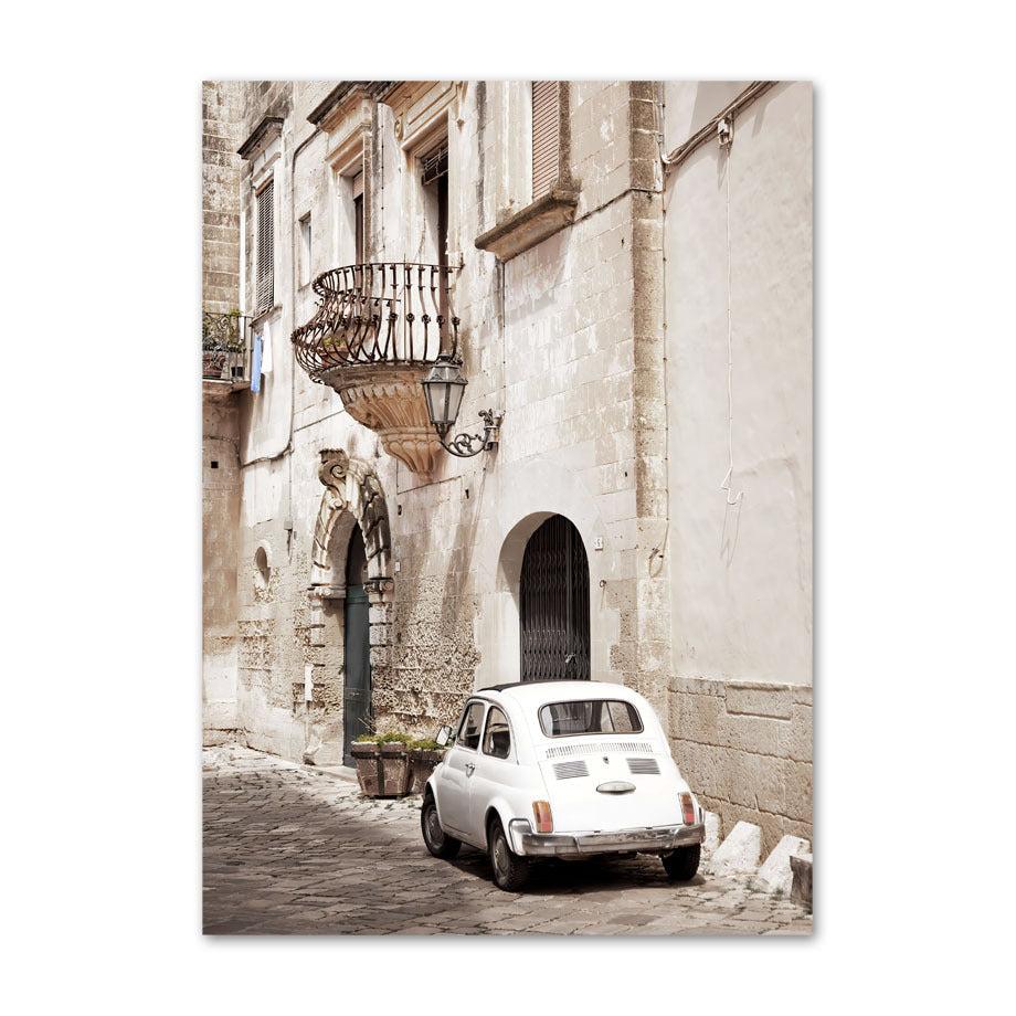 Vintage Street Canvas Art