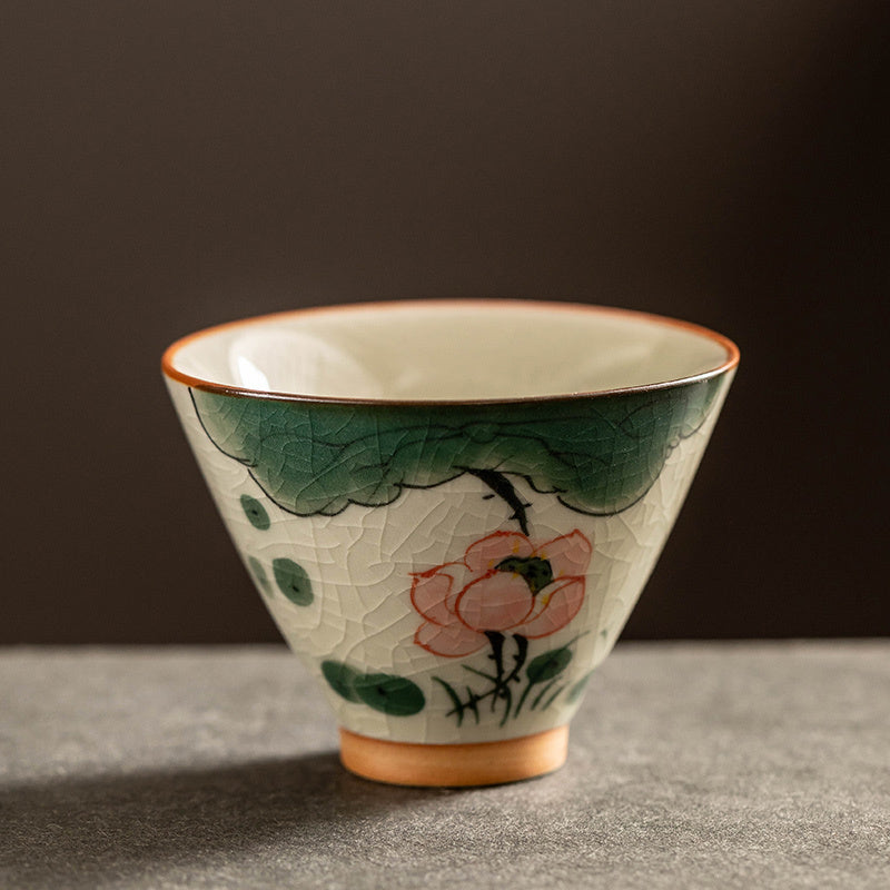 Hand Painted Porcelain Tea Cup 6 Pcs