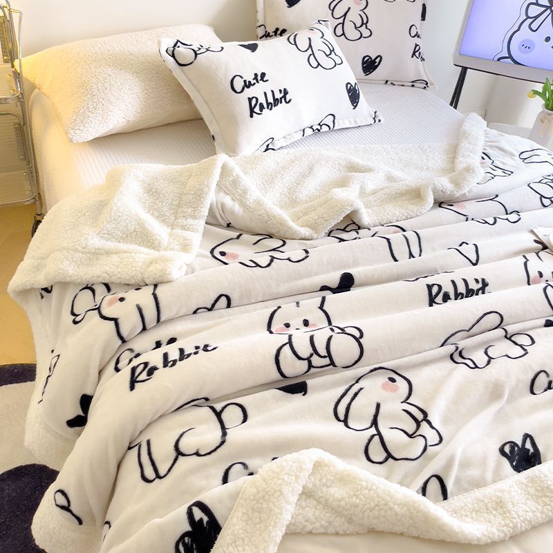 Cute Pattern Fuffy Blanket