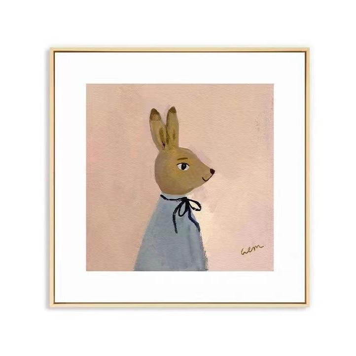 Gentle Rabbit Framed Poster