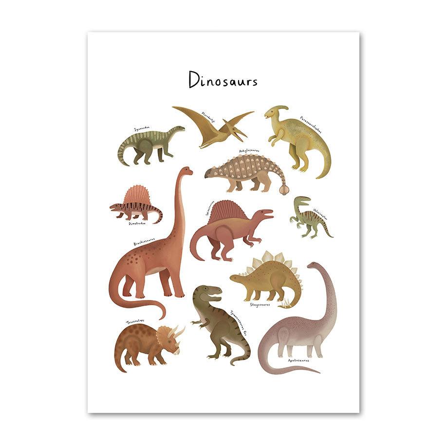 Dinosaur Collection Canvas Art