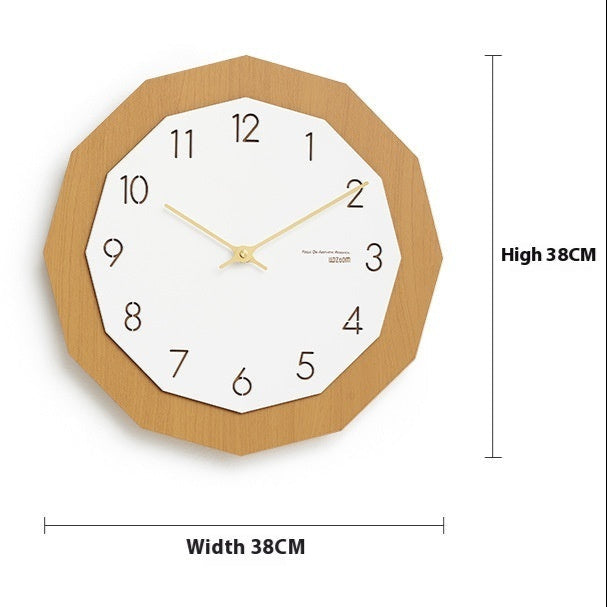 Polygon Wall Clock 38cm