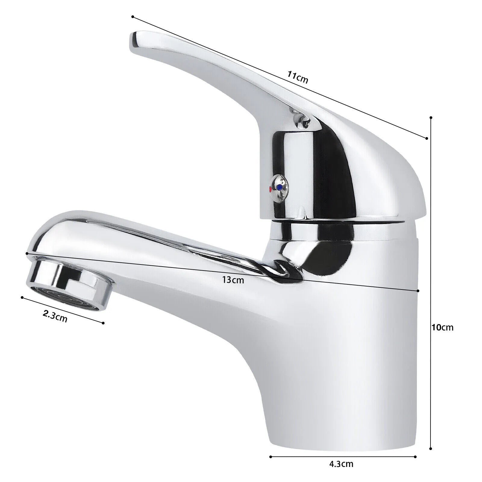Chrome Basin Mixer Tap Set