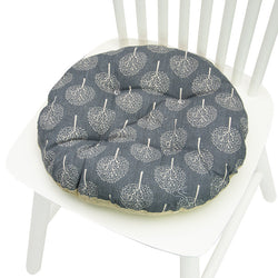 Geometric Round Cotton Chair Cushion 40cm