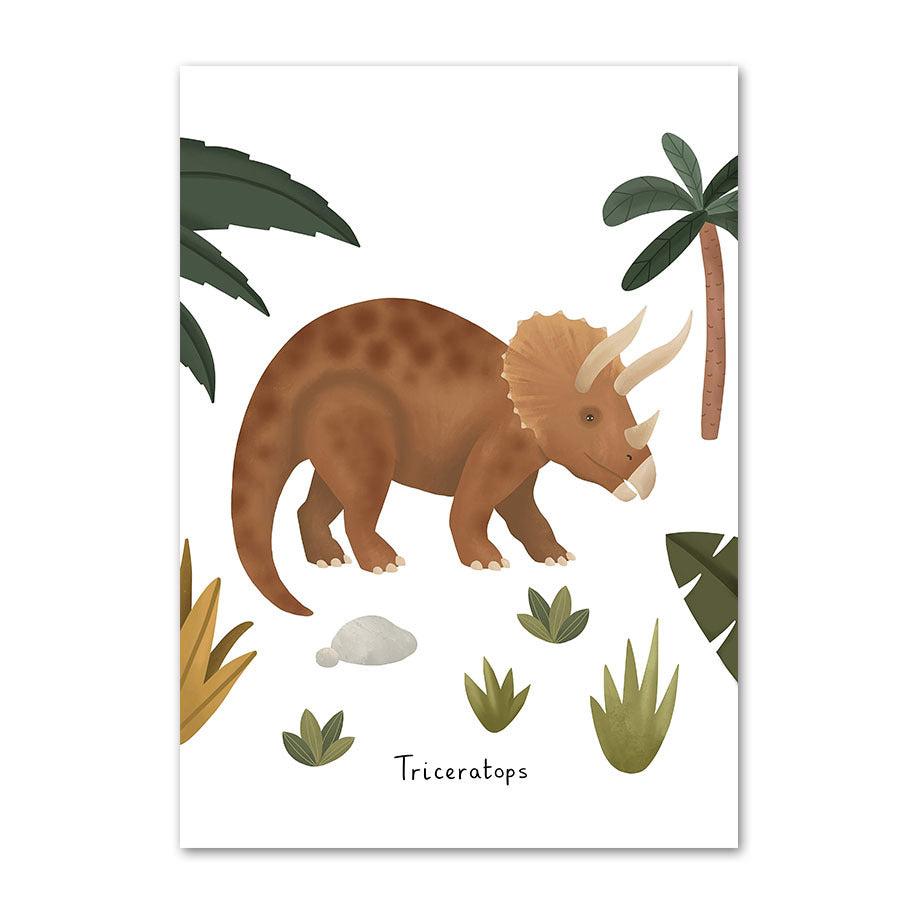 Triceratops Canvas Art