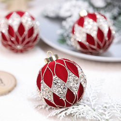 Christmas Tree Velvet Baubles Set