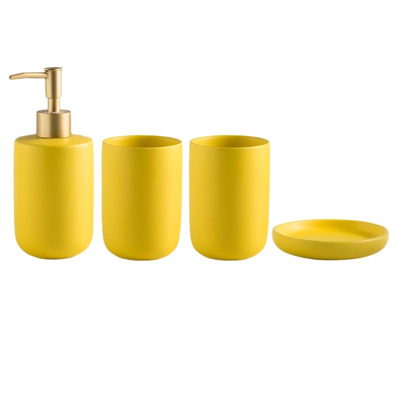 Matte Bathroom Accessory Set