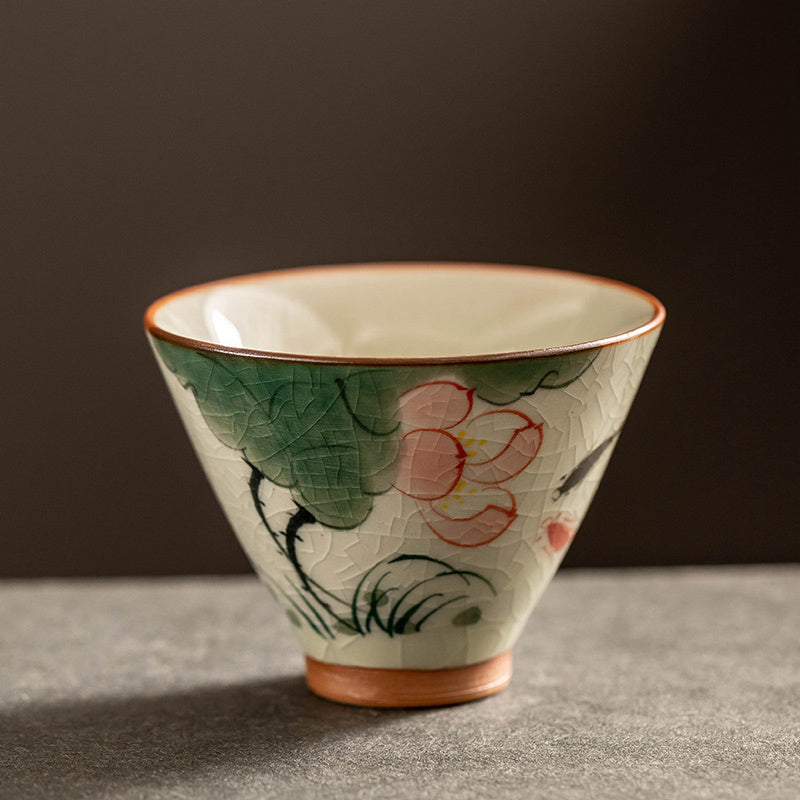 Hand Painted Porcelain Tea Cup 6 Pcs