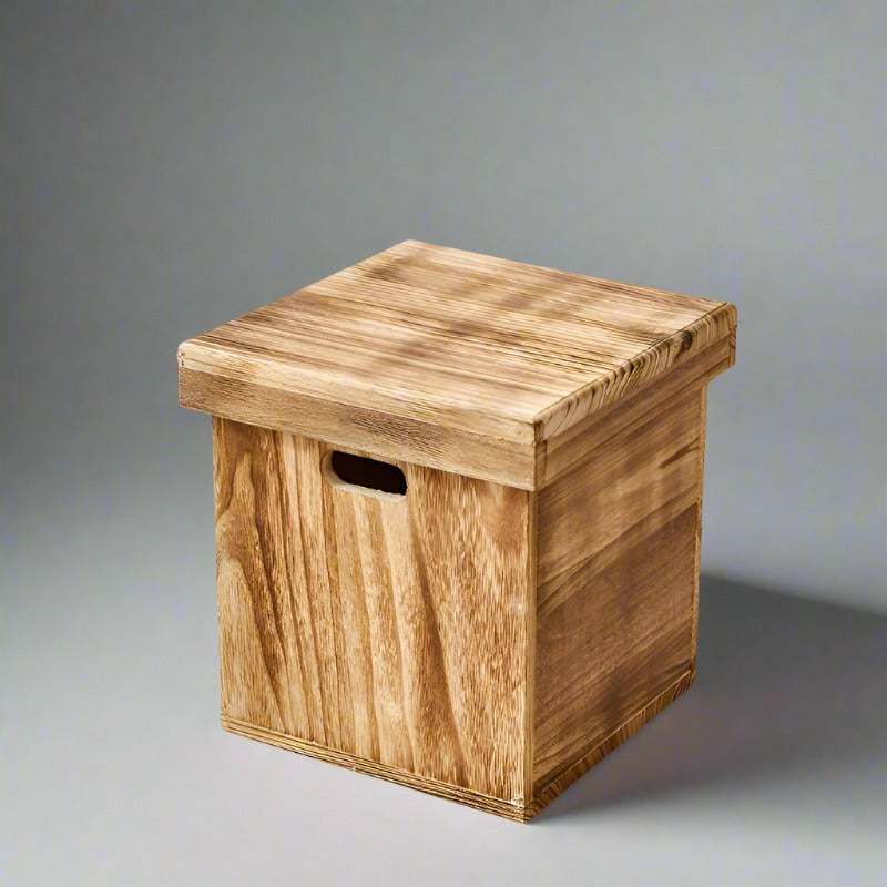 Wooden Storage Stool