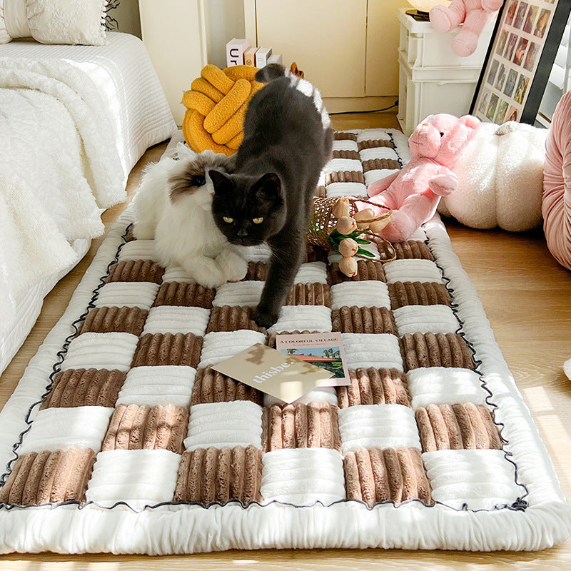 Patchwork Plush Pet Mat